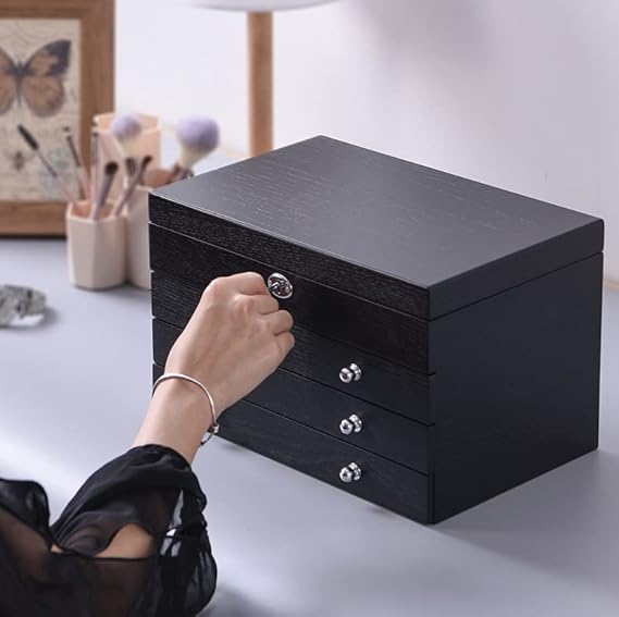 💍 Mirrored Jewelry Organizer ✨ Lockable & Stylish 🪞