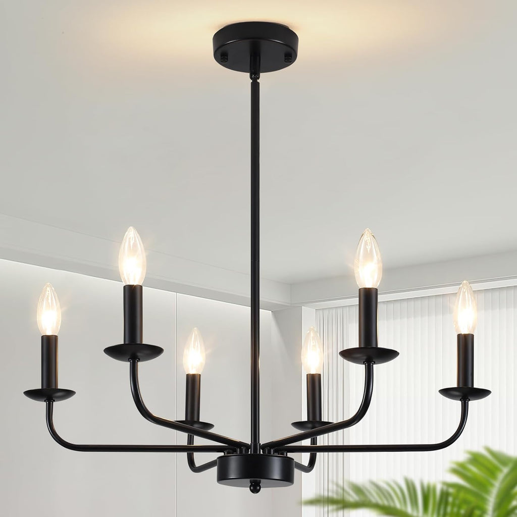 ✨🏡 RusticGlow Chandelier 💡🌿🤍