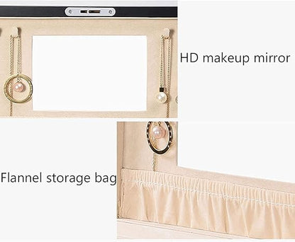 💍 Mirrored Jewelry Organizer ✨ Lockable & Stylish 🪞