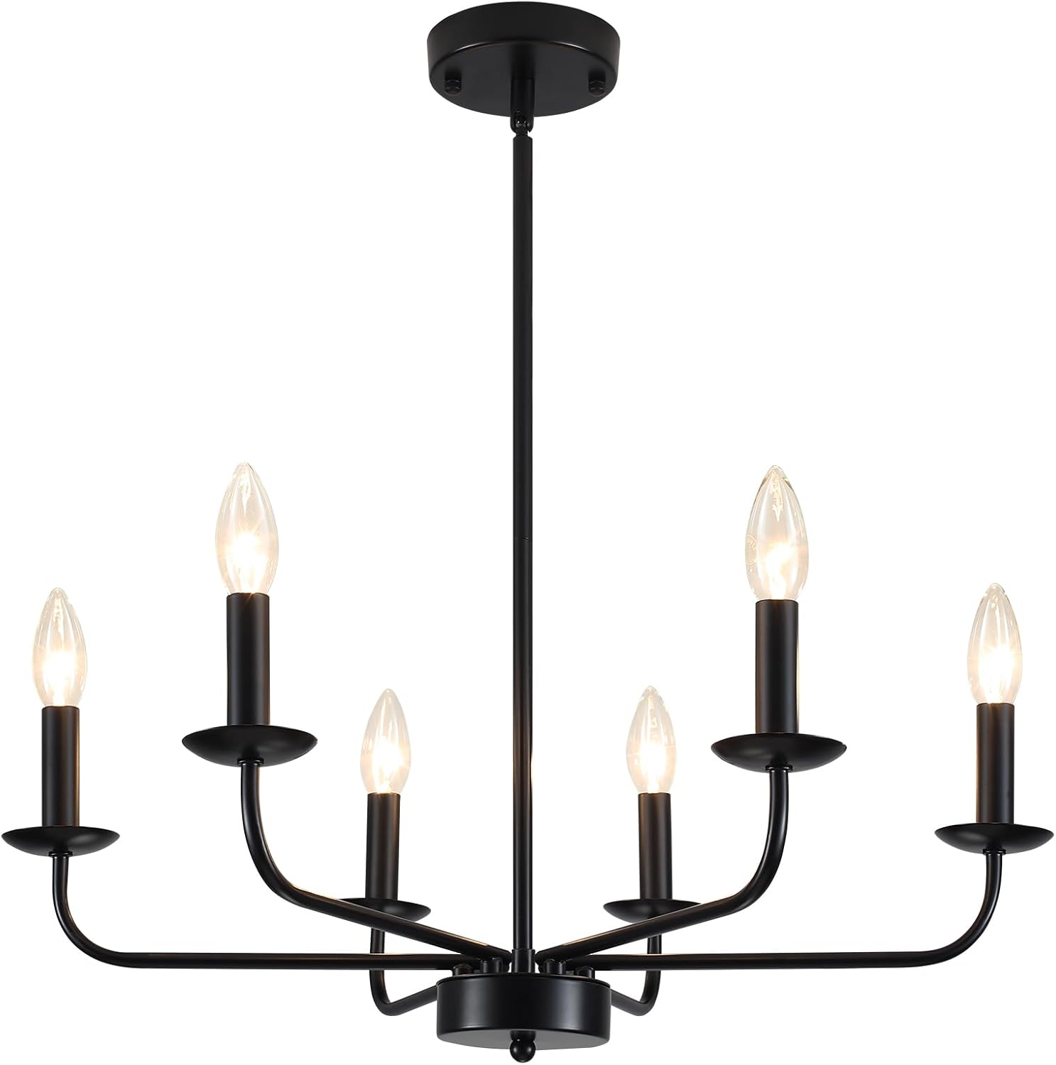 ✨🏡 RusticGlow Chandelier 💡🌿🤍