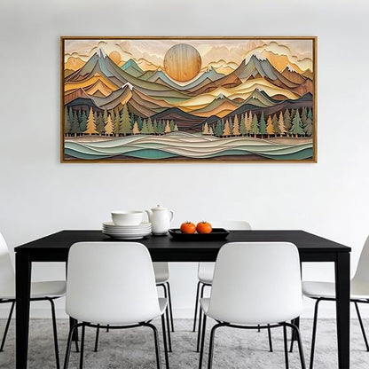 🏔️✨ Golden Mountain Wall Art 🌅🖼️