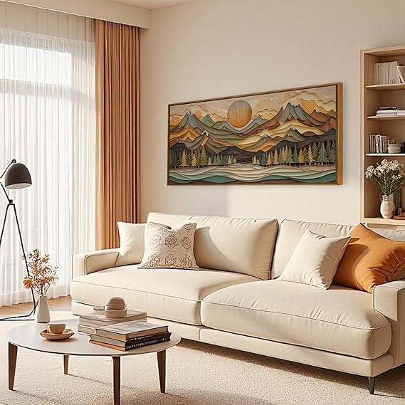 🏔️✨ Golden Mountain Wall Art 🌅🖼️