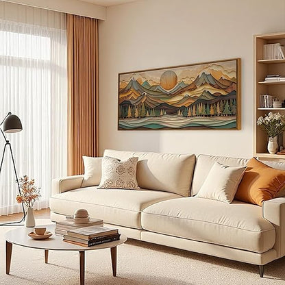 🏔️✨ Golden Mountain Wall Art 🌅🖼️