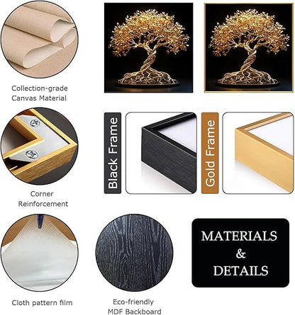 🌟 Golden Luxury Canvas Wall Art 🎨✨