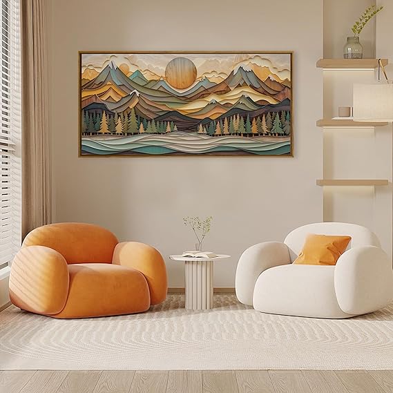 🏔️✨ Golden Mountain Wall Art 🌅🖼️
