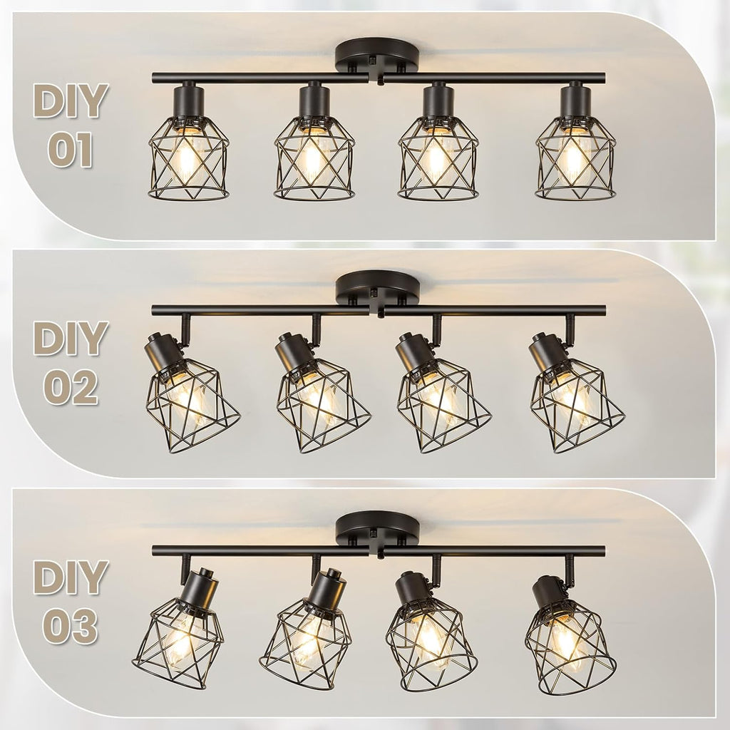 ✨🌾 Rustic Orbit Chandelier 💡🏡🤍