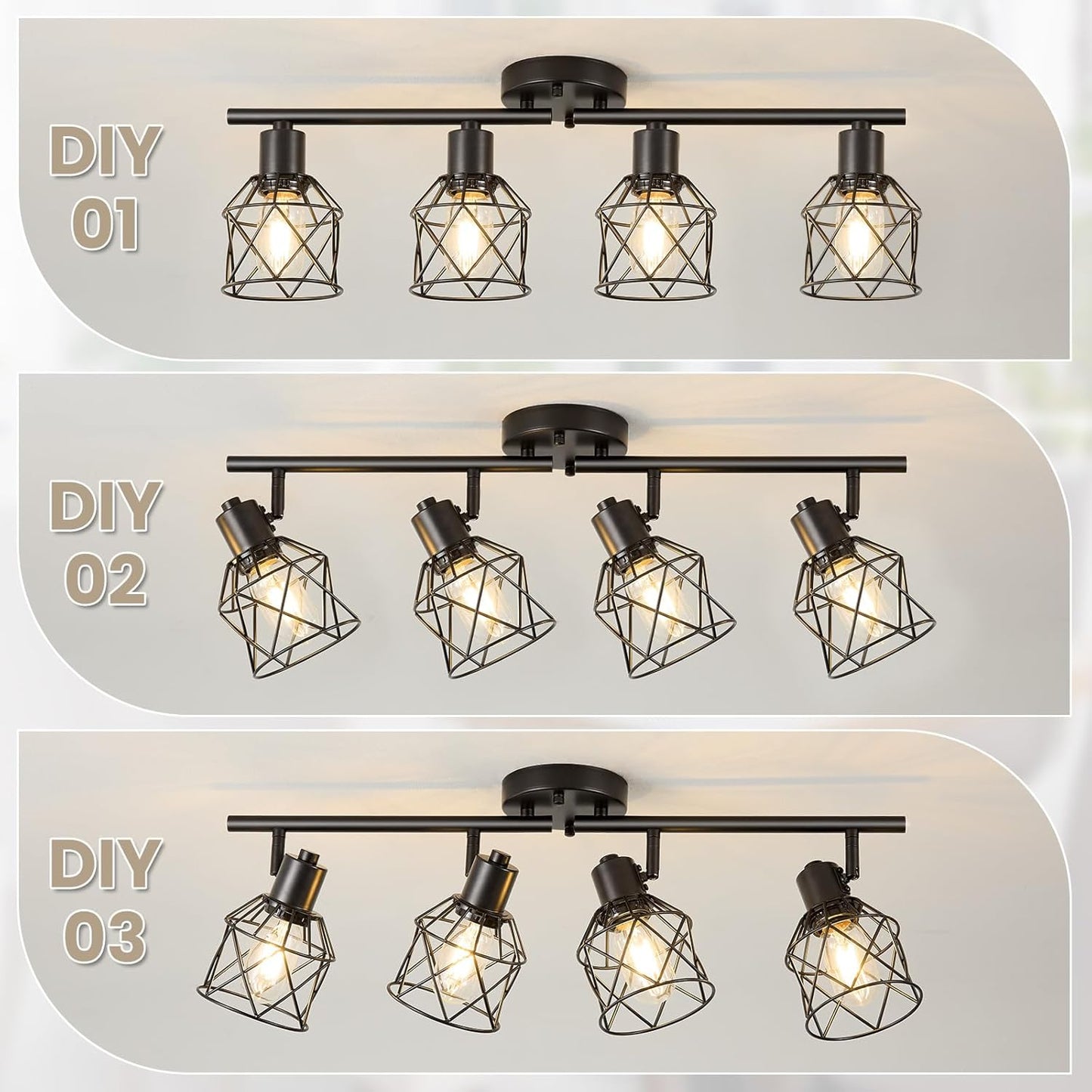✨🌾 Rustic Orbit Chandelier 💡🏡🤍