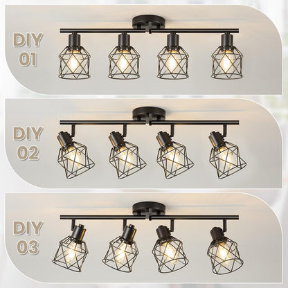 ✨🌾 Rustic Orbit Chandelier 💡🏡🤍