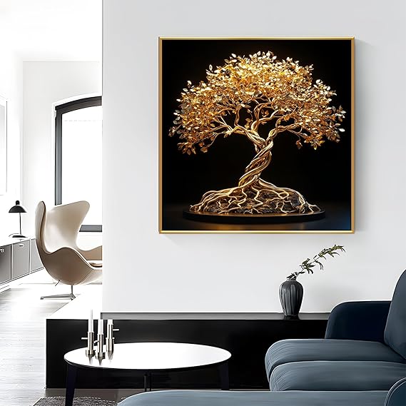 🌟 Golden Luxury Canvas Wall Art 🎨✨