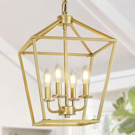✨🔶 GeoGlow Chandelier 🏡💡🌟