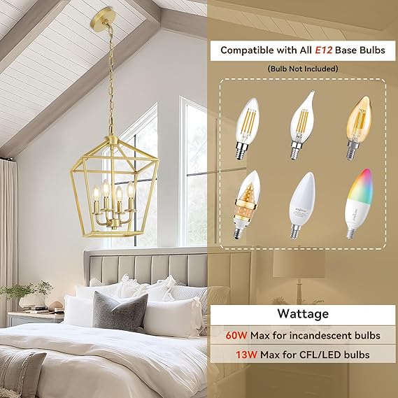 ✨🔶 GeoGlow Chandelier 🏡💡🌟