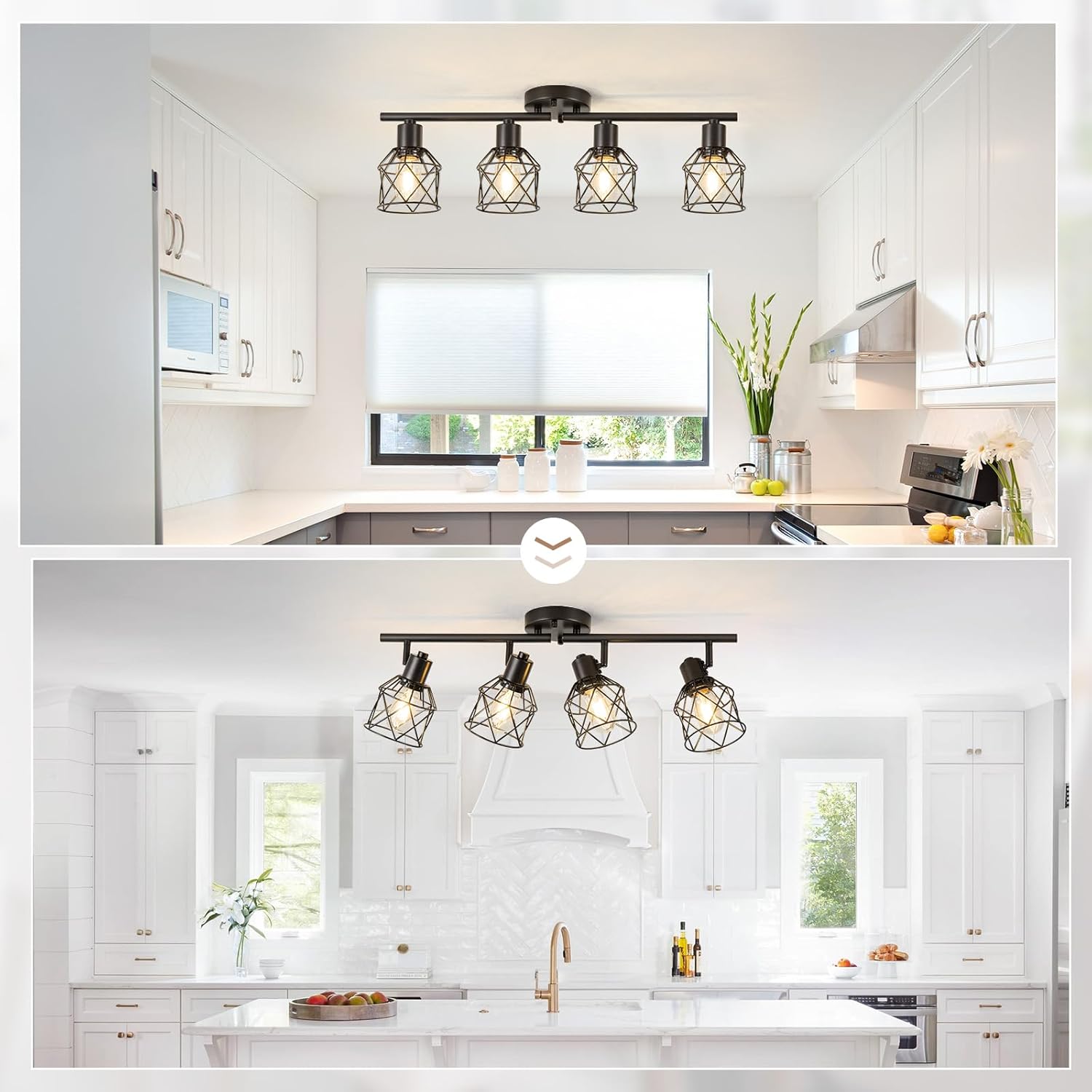 ✨🌾 Rustic Orbit Chandelier 💡🏡🤍