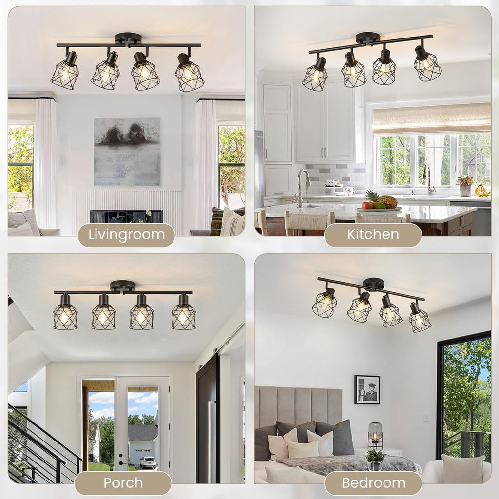 ✨🌾 Rustic Orbit Chandelier 💡🏡🤍