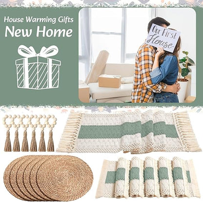 🌿✨ Macrame Chic Placemats 🧵🍽️