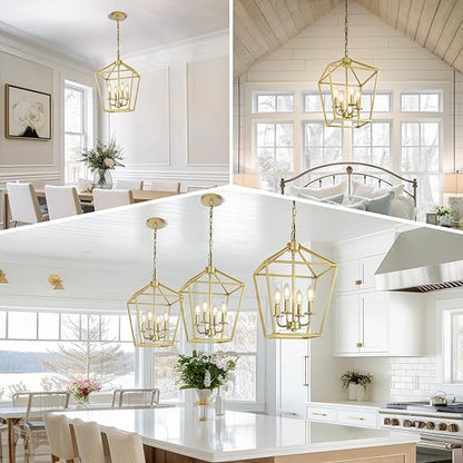 ✨🔶 GeoGlow Chandelier 🏡💡🌟