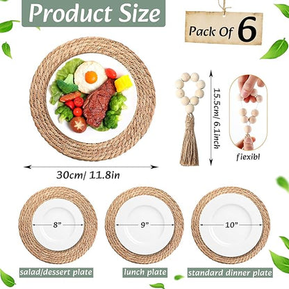 🌿✨ Macrame Chic Placemats 🧵🍽️